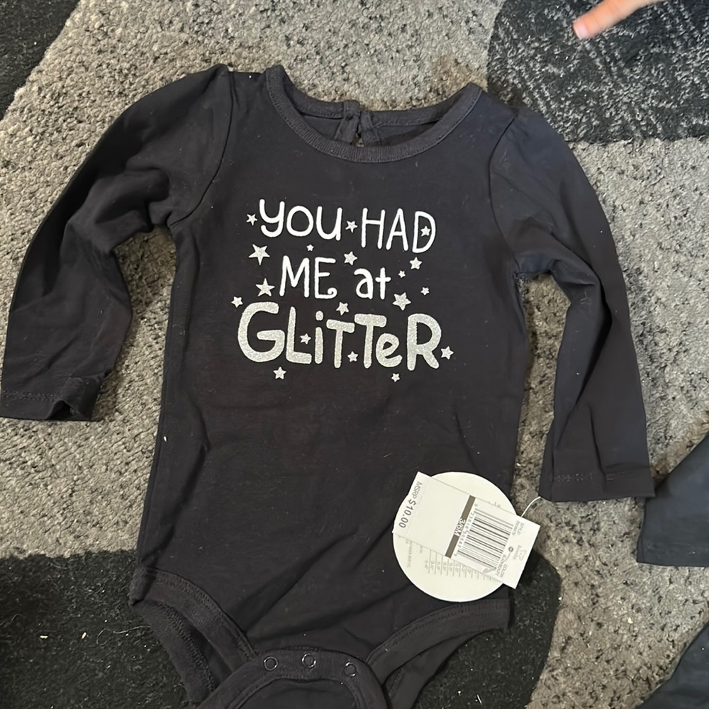 You had me at glitter onesie - Picture 1 of 4
